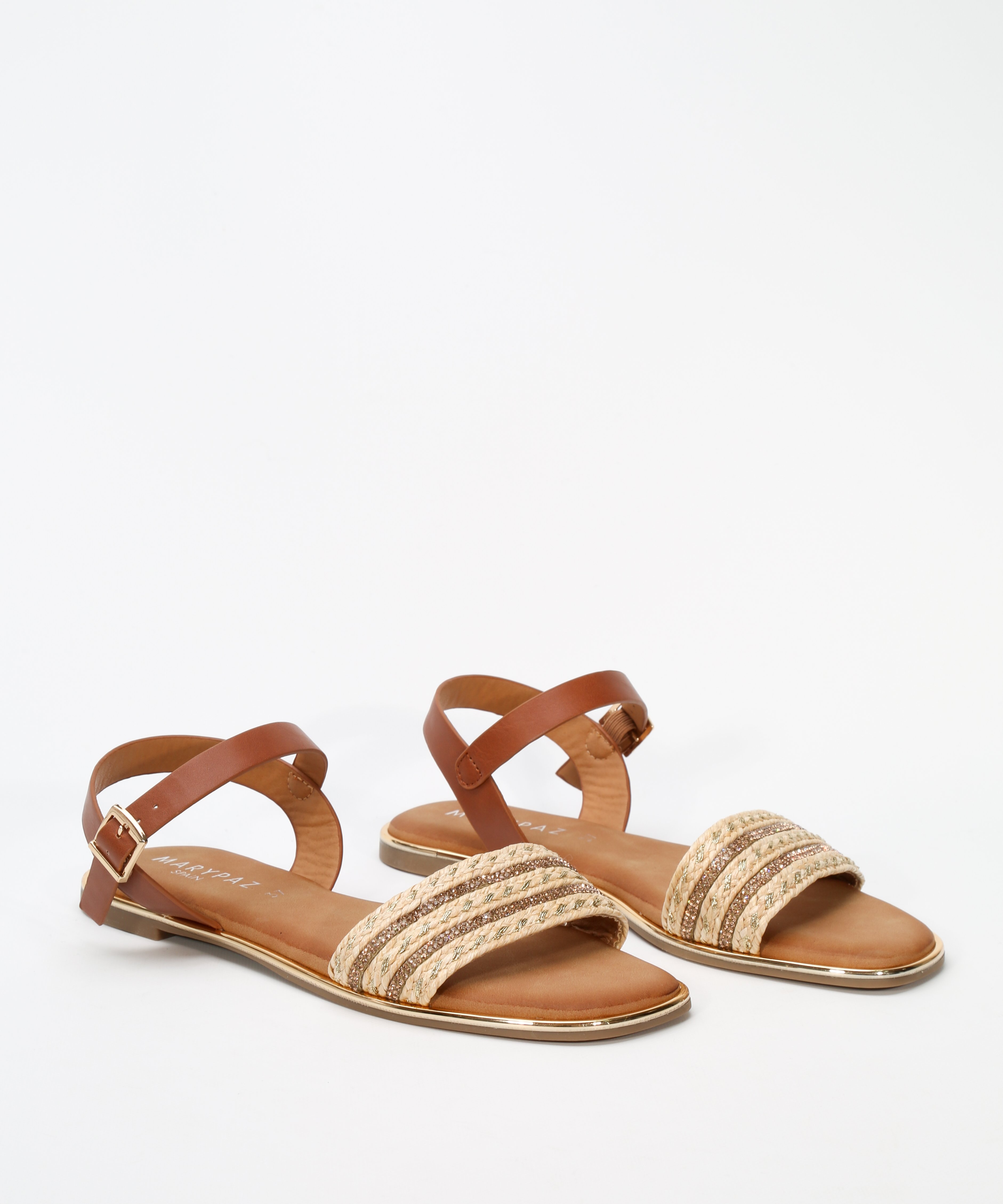 Sandalias planas banda brillo pulsera image number null